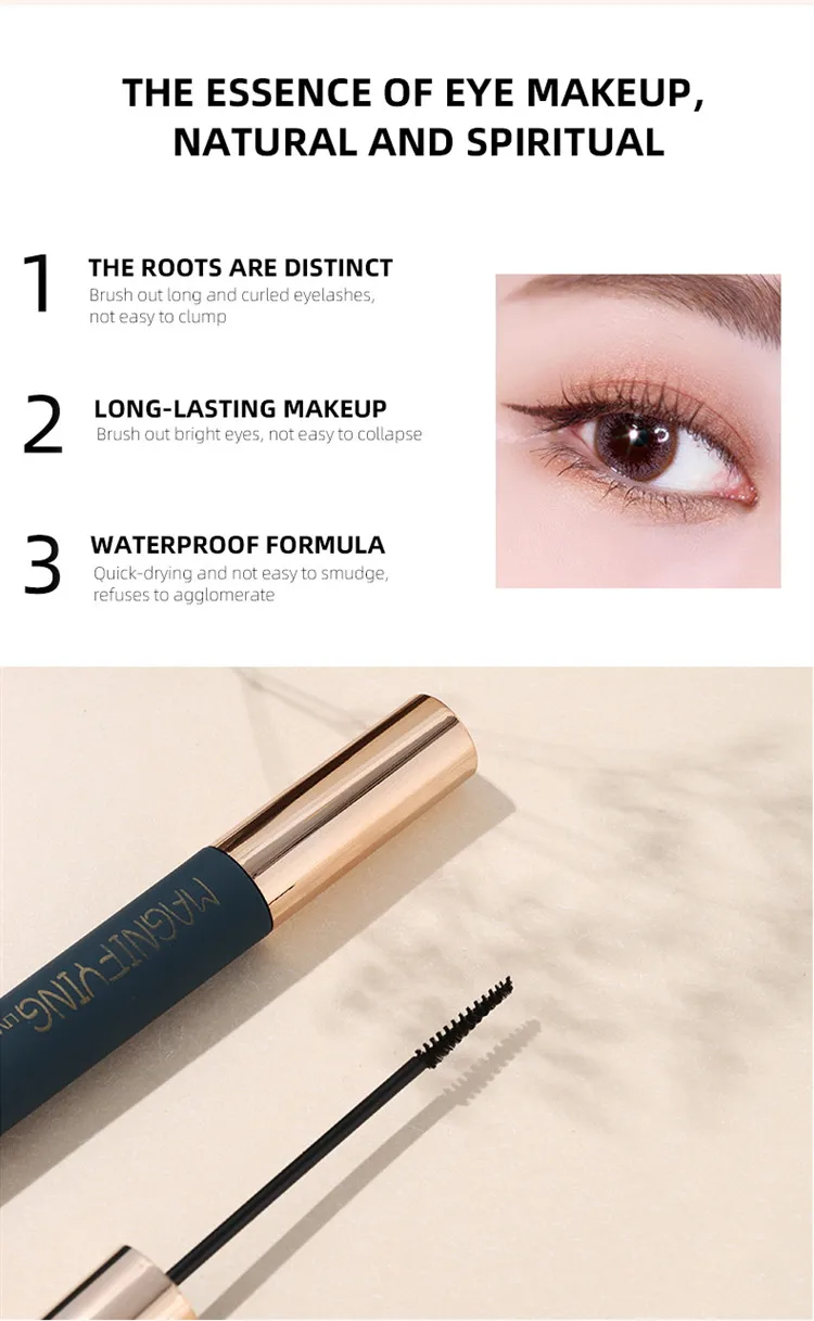 Romantic OEM Customized Beauty 3D Volume Mascara Makeup Fiber Lash Mascara Waterproof Mascara