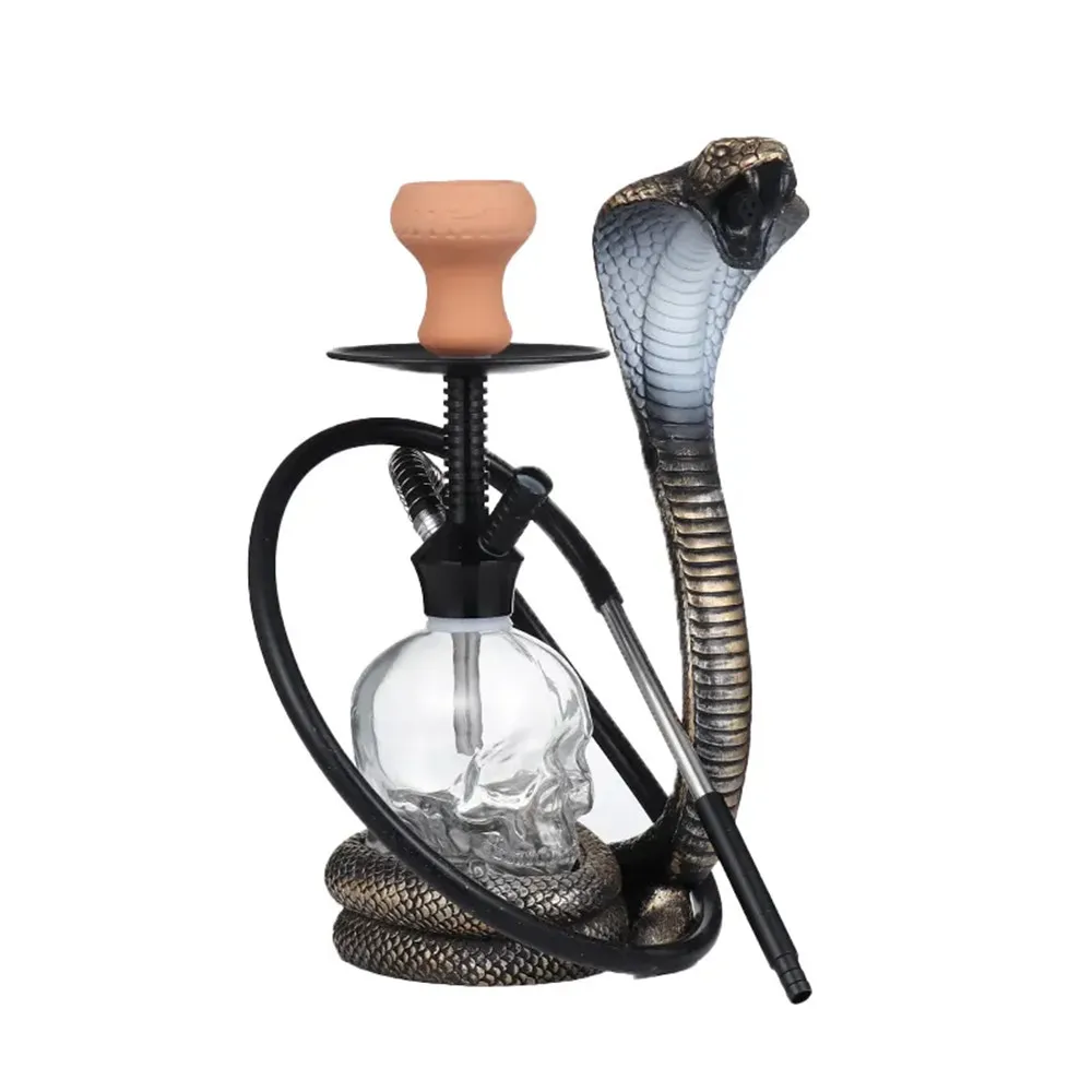 Cobra Hookah Snake Hookah Set Aluminum Shisha with Chicha Bol Tuyau all Accessories