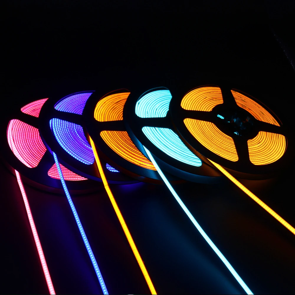 Super Bright New Technology Dotless COB LED Strip 320 Chips/m 12V Warm White Pure IP68