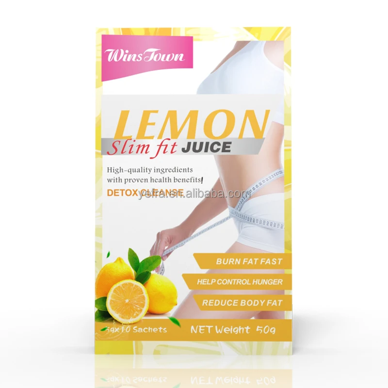 Lemon slimming juice Private Label Loss Weight Healthy Diet Concentrate Instant Powder lemon fruit flavor Slim Fit Juice