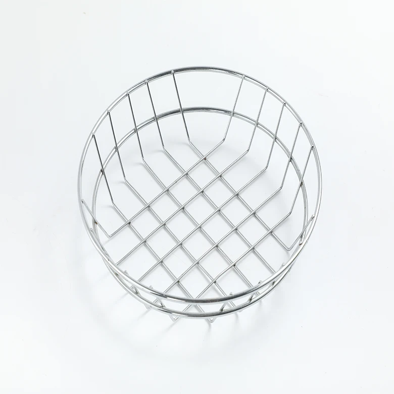 Tabletop Geometry Fruit Basket Iron Black Vegetable Mesh Bowl Kitchen Storage Wire Metal Fruit Basket