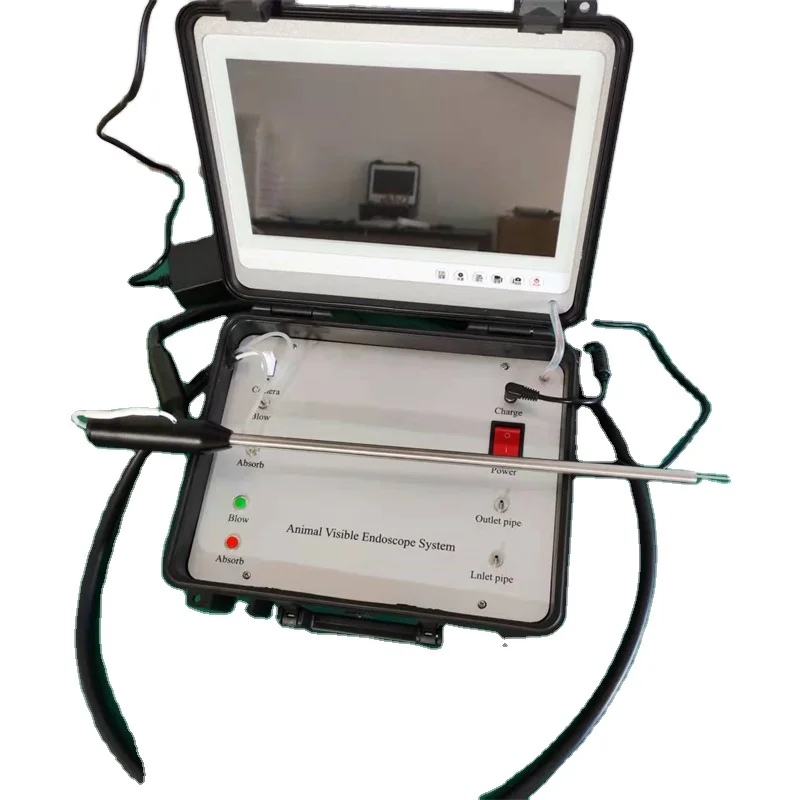 Veterinary Instrument Portable Visualized Endoscope Artificial Insemination Gun for Pet Animals Husbandry Equipment