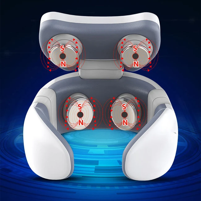 Oem Neck Massage 4 Head Masajeador de cuello Wireless Portable Massage