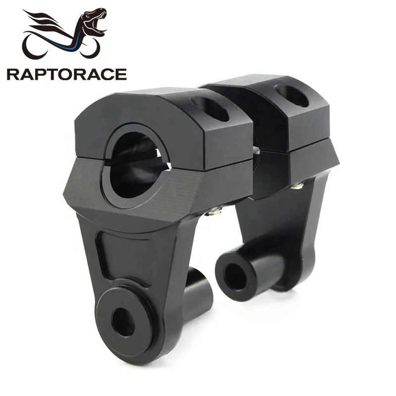 Raptorace 7/8' 22.2mm 1' 25.4mm 1 1/8' 28.6mm 1 1/4' 31.8mm 32mm Aftermarket Handlebar Riser Clamp CNC Machine 6061 Aluminum