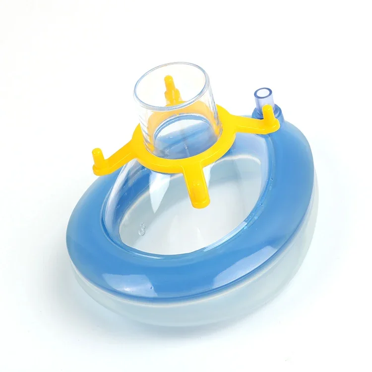 CE ISO Safe And Reliable Surgical Silicone PVC Medical Disposable Breathing Anaesthesia Oxygen Mask With Valve