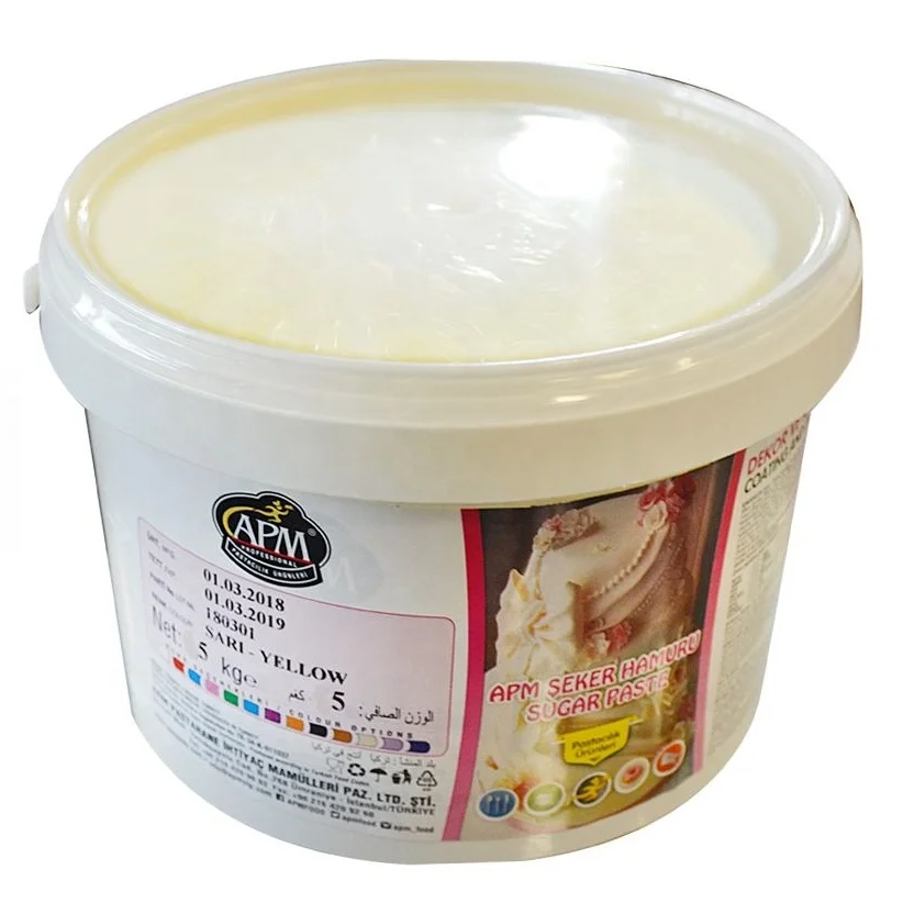 APM High Quality Sugar Paste Fondant With Various Colors For Pastry Decoration, Covering And Figuration