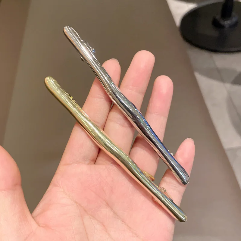 sweet small metal hair pin bandana clips luxury french bobby pins mini matte gold barrette hair clips
