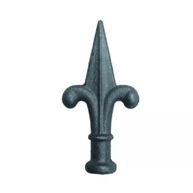 Hot sell wrought iron ornamental spear points decorative fence elements spear wholesale railing tops