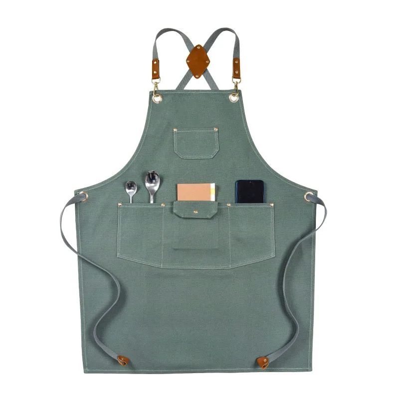 Work clothes Chinese restaurant same apron set logo Barista Florist Hairdresser Hairstylist waterproof haircut