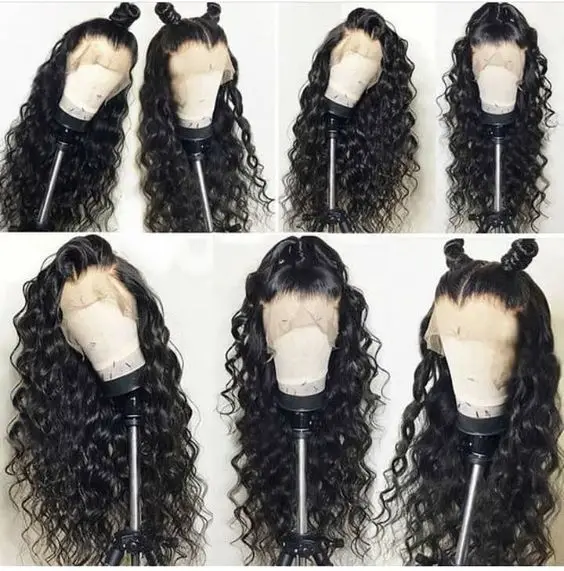 13x6 Pre plucked Full Lace Frontal Wigs For Black Women, Deep Curly 360 Lace Frontal Wig Vendor ,Transparent Hd Lace Front Wigs