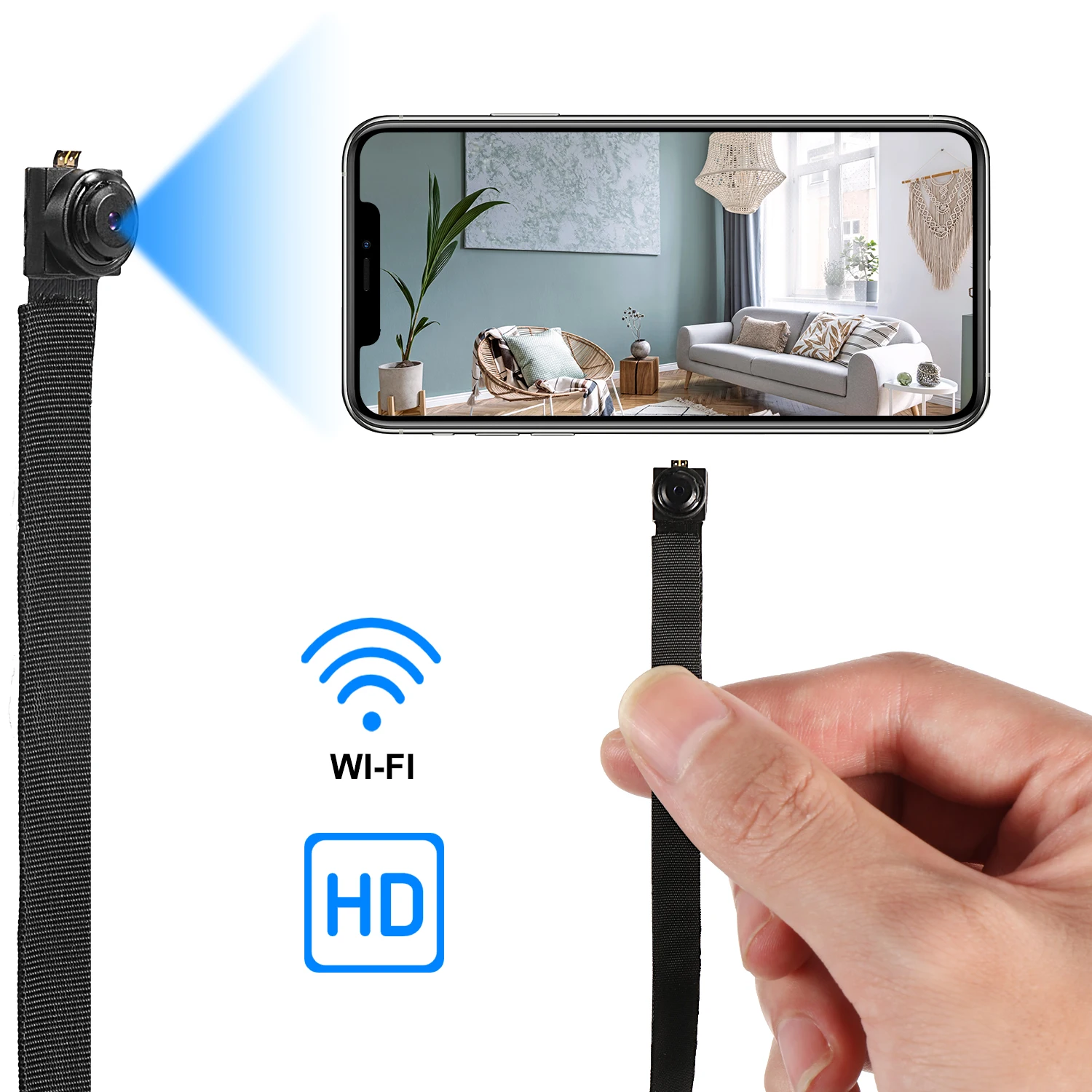 Беспроводная скрытая камера WiFi мини-камера HD 1080P DIY WIFI мини-камера для дома
