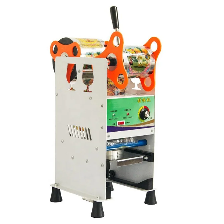 Cheap 90mm 95mm Bar Bubble Boba Milk Tea Juice Sealer Paper and Plastic Cup Sealing Machine