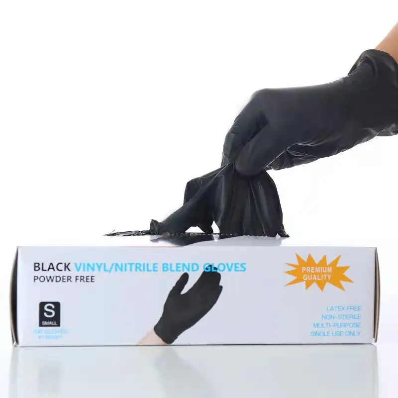 Cheap Colored Bulk Nitrile Gloves Black Machinist Working Vinyl Rubber Micro-touch Touchntuff Lab Handschuhe Powder Free 100PCS