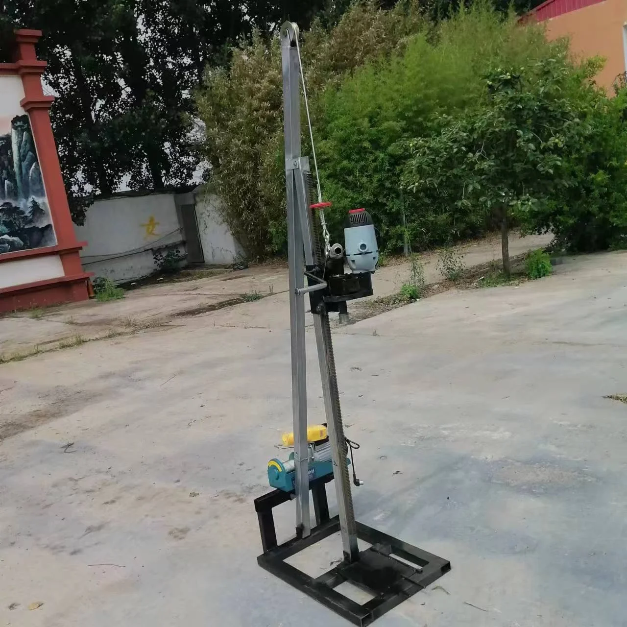 Hot sale mini electric water well rotary drilling rig man portable drilling rig with cheapest price