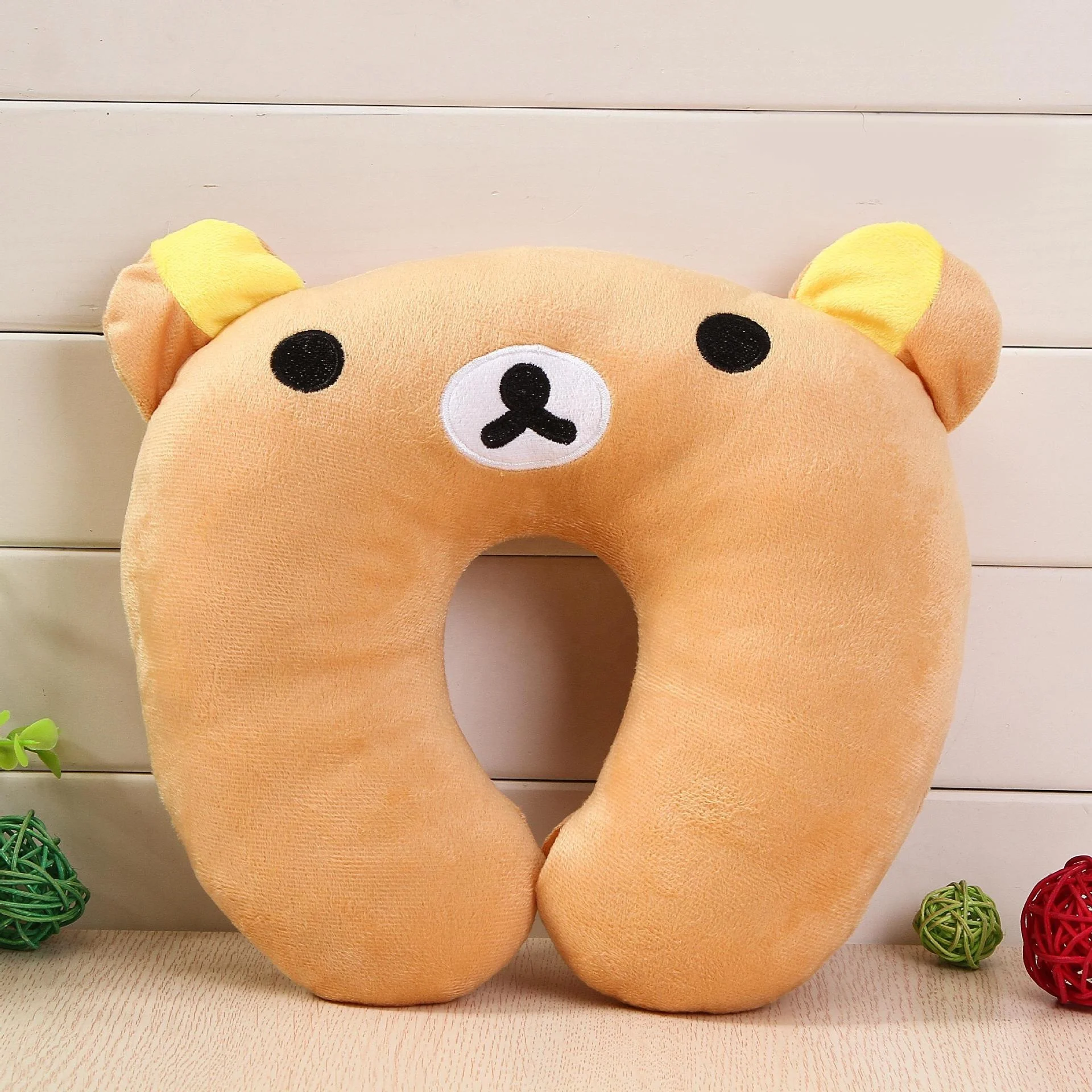 Cartoon Plush U-Shaped Neck Support Pillows Multiple Leisure Travel High-Speed Rail Aircraft High-Speed Rail Pillows PP Cotton