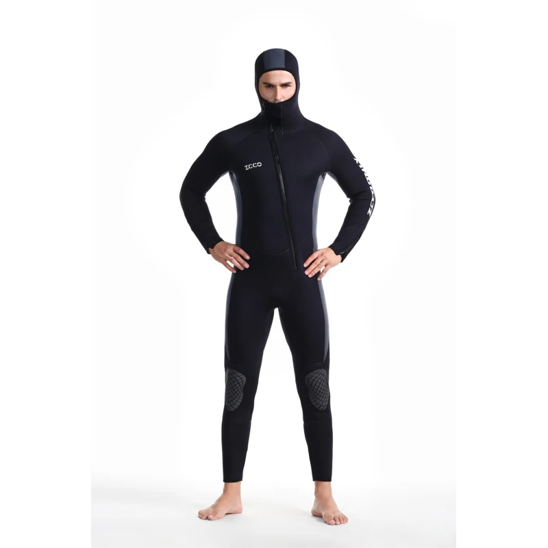 Factory customize 5mm neoprene diving suit mens and women hooded wet suits neoprene wetsuit