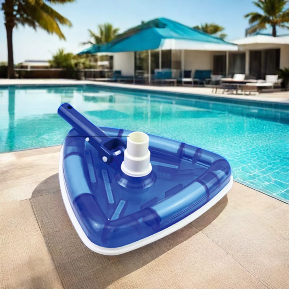Heavy weighted Vacuum Head, Triangular VAC Head Aquarium Pool Accessories with see through transparent body
