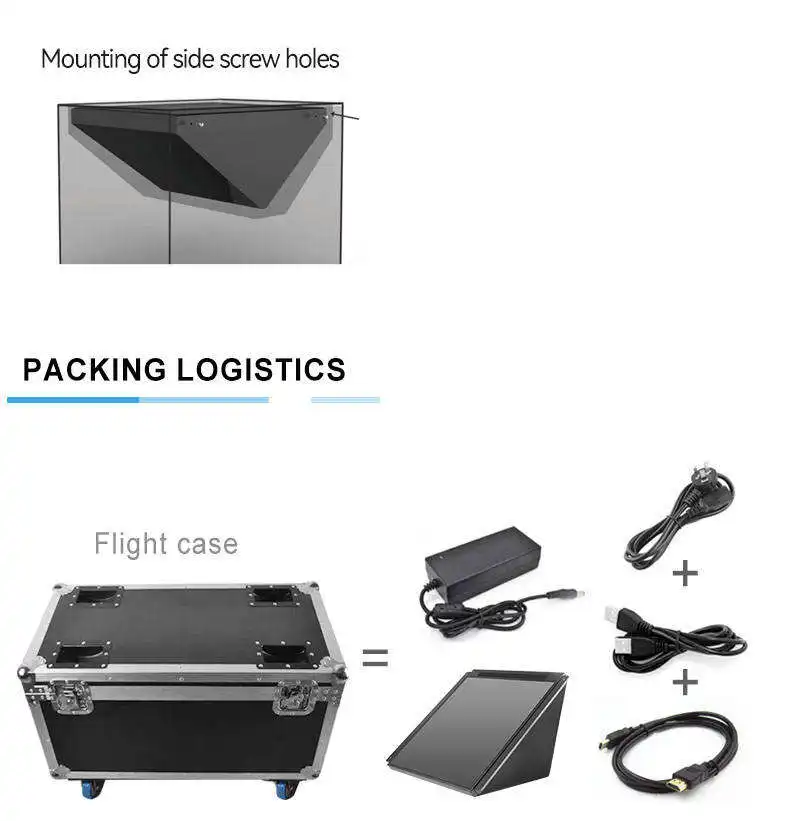 New Arrival Durable 19 Smart Mirror Touch Screen Inches Mini Hologram Projector