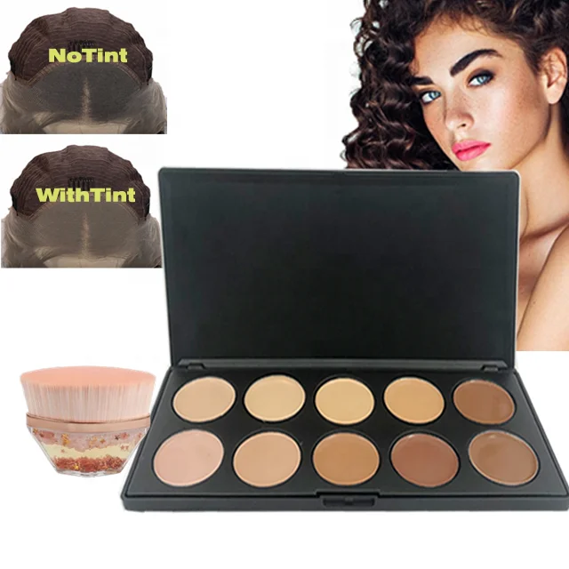 Custom lace wig knot concealer with your own brand concealer private label contour and concealer palette