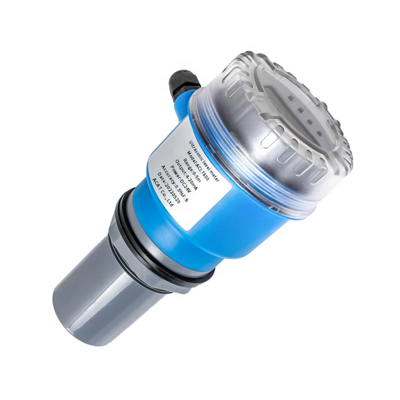 4-20ma RS485 Ultrasonic Liquid Level Meter Water Level Sensor Cheap Ultrasonic Fuel Water Tank Level Indicator Sensor