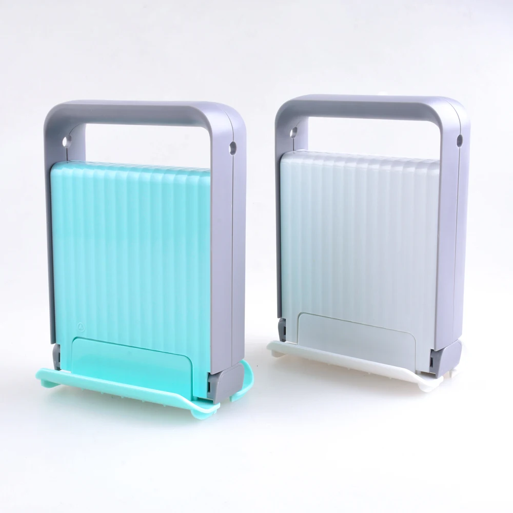 Прямая поставка RTS 2021 новый дизайн 4 в 1 Складная ручная пластиковая овощерезка из АБС-пластика слайсер для фруктов с защитной накладкой