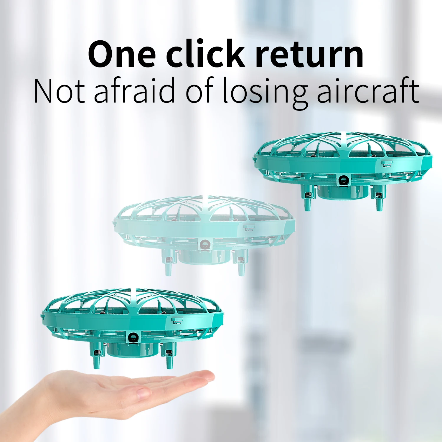 BLLRC F106A Induction Intelligent Suspension Flying Saucer UFO Induction Aircraft with Headless Mode Drone Handheld Toy