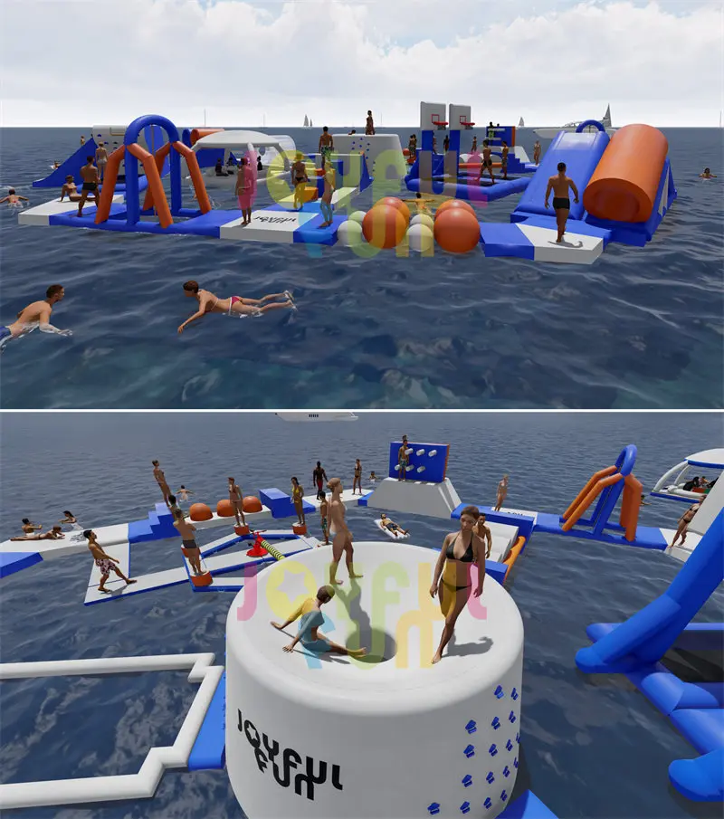 JOYFUL FUN adult inflatable water park inflatable water games inflatable water obstacle course