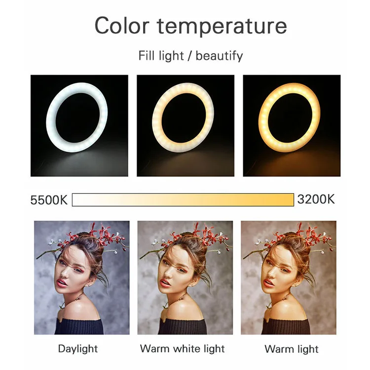 Hot Selling On Amazon True Good Quality 10 Inch Fill Light Tik Tok Video Selfie Flexible Ringlight Ring Lights For Girls