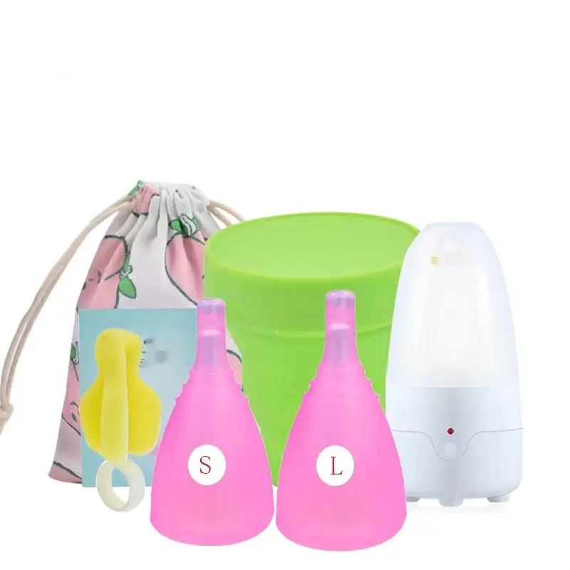 silicone sterilization menstrual cup steamer 100% medical silicone period copa