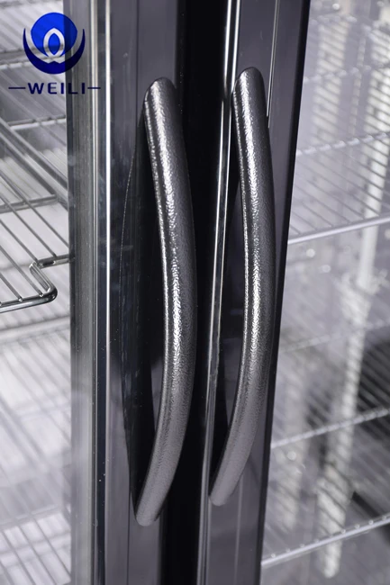 wholesale custom 208L double glass doors commercial beer fridge equipment bar drink cooler
