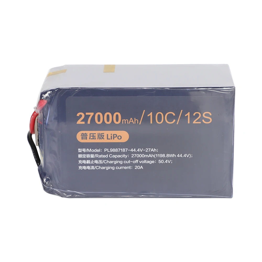 High Power Drone Battery 12s 44.4V 27Ah High-Rate Solid State Battery for Drones