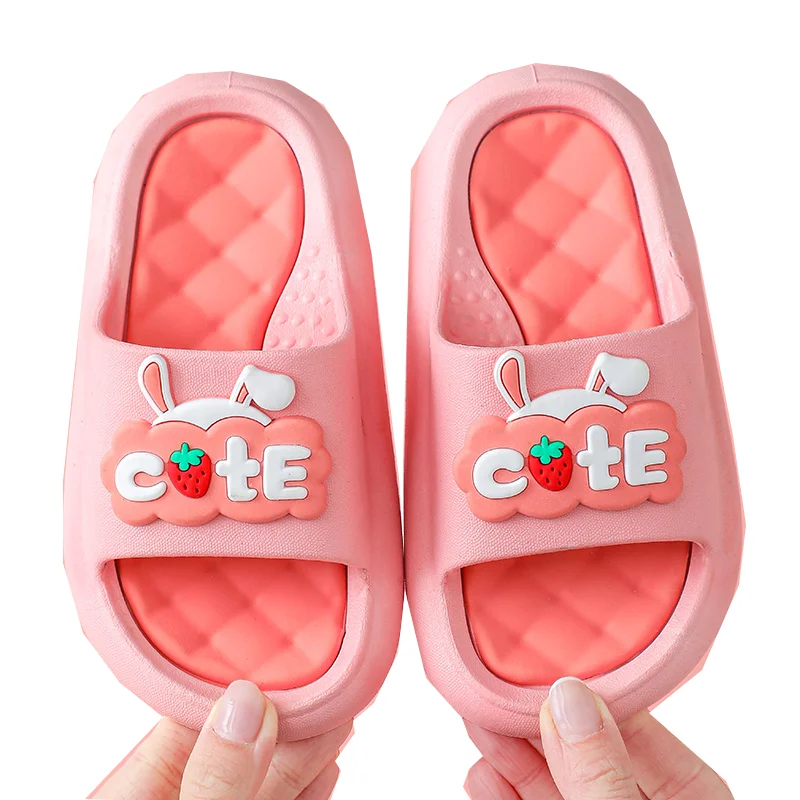 Детские тапочки принцессы для девочки, Нескользящие, водонепроницаемые, с мягкой подошвой, домашние тапочки, тапочки для ванной, Уличная обувь