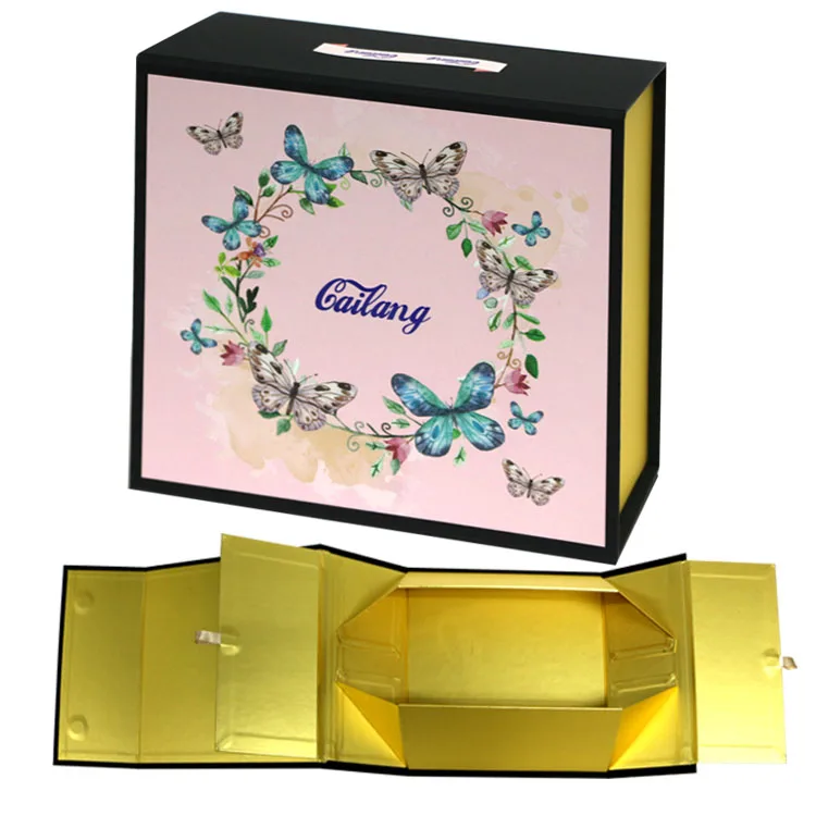 Custom Printing Special Rigid Cardboard Luxury Flap Open Magnetic Clothing Folding Packaging Gift Box Shoe Foldable Paper Boxes