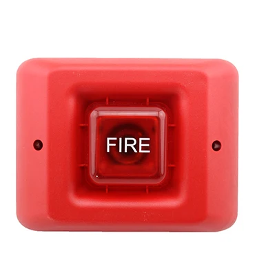 LS-105 Wholesale Price 12v Horn Alarm Siren Wired Alert Fire Alarm Led Strobe Light Fire Warning Siren for fire alarm system