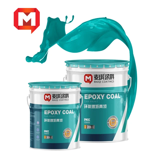 Thick Coal Tar epoxy Coating paint waterproofing anti corrosive paint for Steel and Concrete