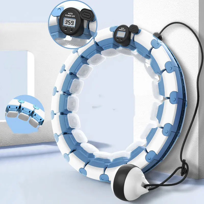 Умные обручи Hula, тренажер для живота, 24 съемных узла, Регулируемый Вес, автоматический спиннинг, 2 в 1, фитнес, потеря веса