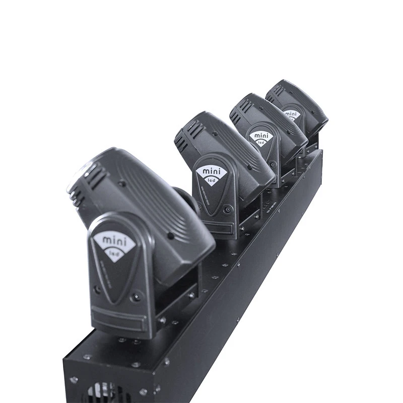 2019 Pro Dj Disco Event Lighting 4X10W RGBW 4in1 LED  Four Heads DMX Sharp Beam Bar Moving Head Stage Lights For Party