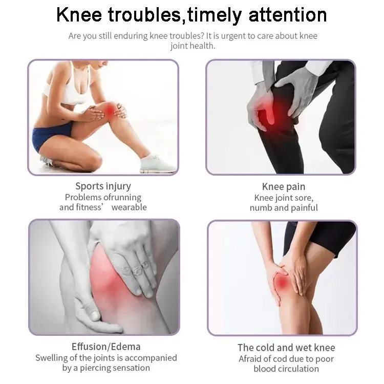 Best Selling Joint Pain Relief Treatment Heating Hot Compress Knee Relaxing Physiotherapy Knee Joint Massager