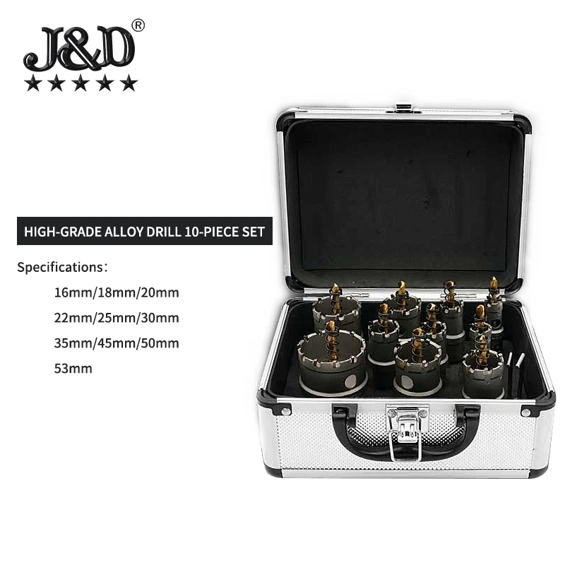 Alloy serrated hole opener TCT hard alloy reamer Stainless steel holes maker Metal thick plate aluminum alloy reamerReaming tool