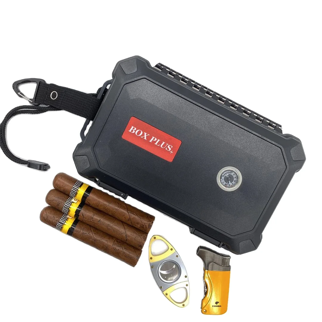 Factory Wholesale raching travel humidor cigar pouches cuban cigar box luxury cigar travel humidor case set custom color foam
