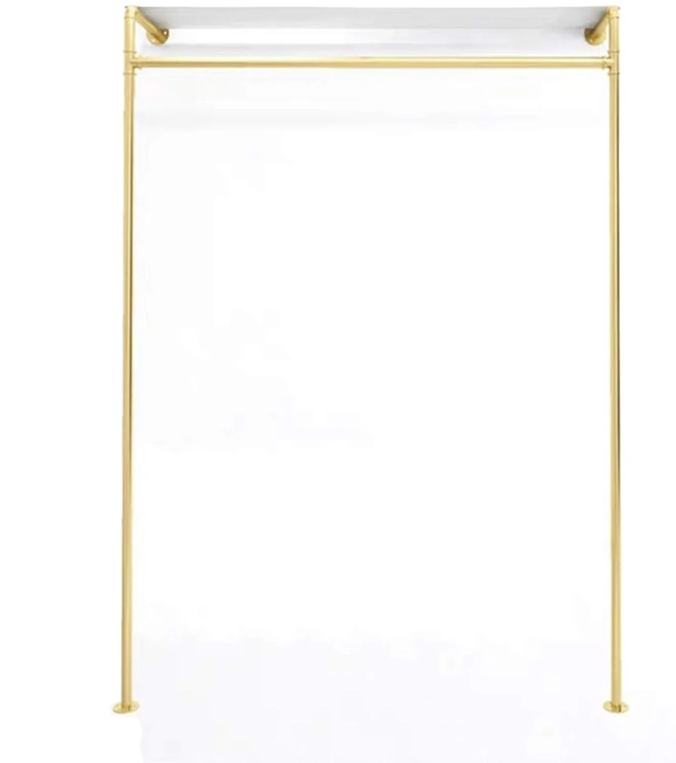 Metal Wood Clothing Store Display Stands Entrance Porch Organization Hanging Garment Rack