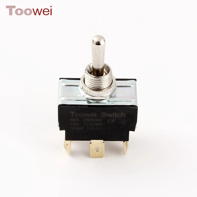 Toowei 12mm  spring return on off on toggle switch