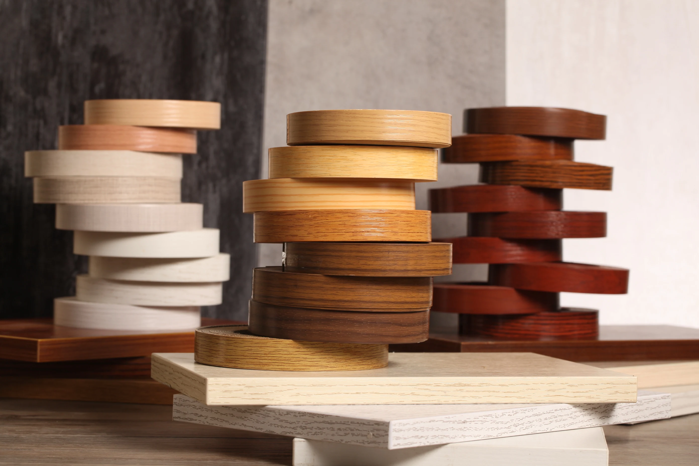 0.5*23mm solid red PVC/ABS/ acrylic edge sealing tape