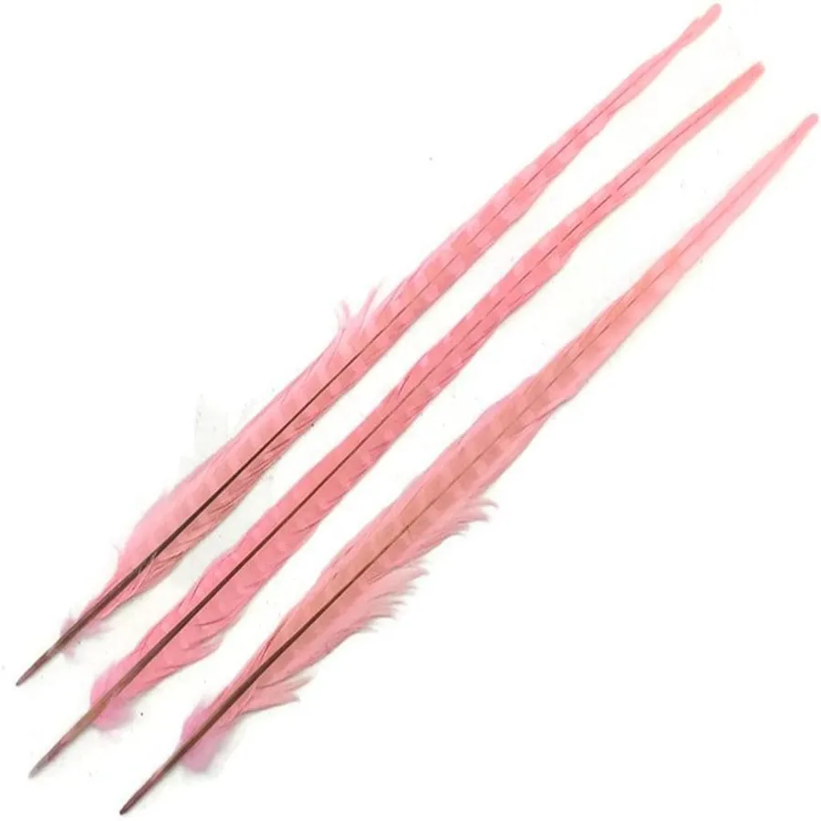 High Quality 20-22 inch Bleached Dyed Ringneck Pheasant Feathers