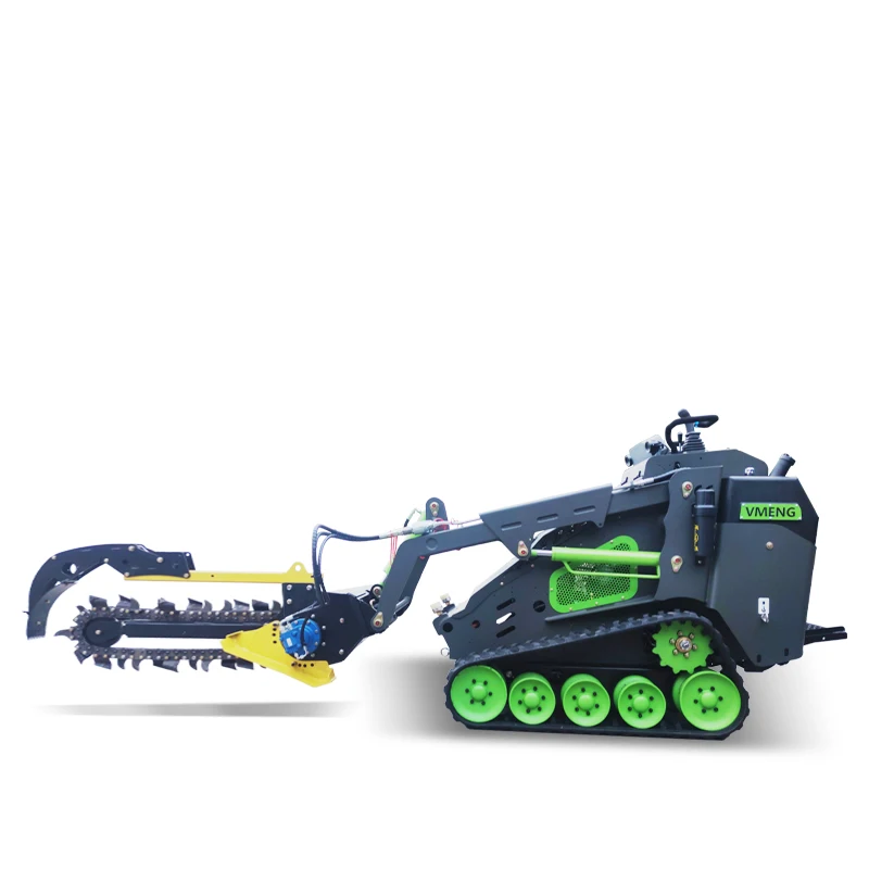 Stock VMENG brand big flow pump diesel tracked mini skid steer loader cheap sale.