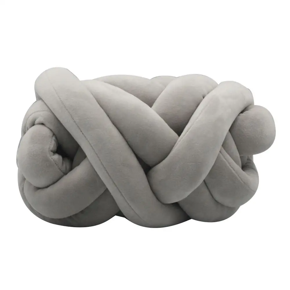 
5M Big Selling Knitting Yarn Baby Crib Bumper Knotted Braided Bumper Yarn Handmade Soft Bed Fence Cushion For Baby Sleep Safety 