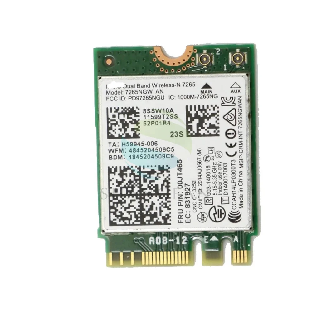 Беспроводной Wi-Fi беспроводной локальной сети 7265NGW 7265 для ThinkPad T450 T450S T550 X250 L450 W550S X1-CARBON-20BS-20BT FRU 00JT468