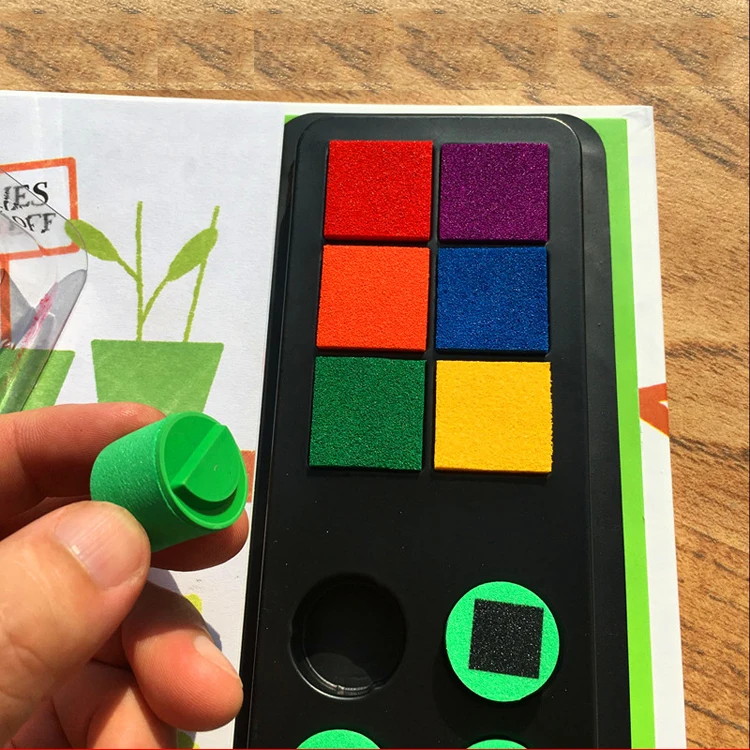 Best Seller Non Toxic Colorful Tempera Colors Handle Finger Paints Set