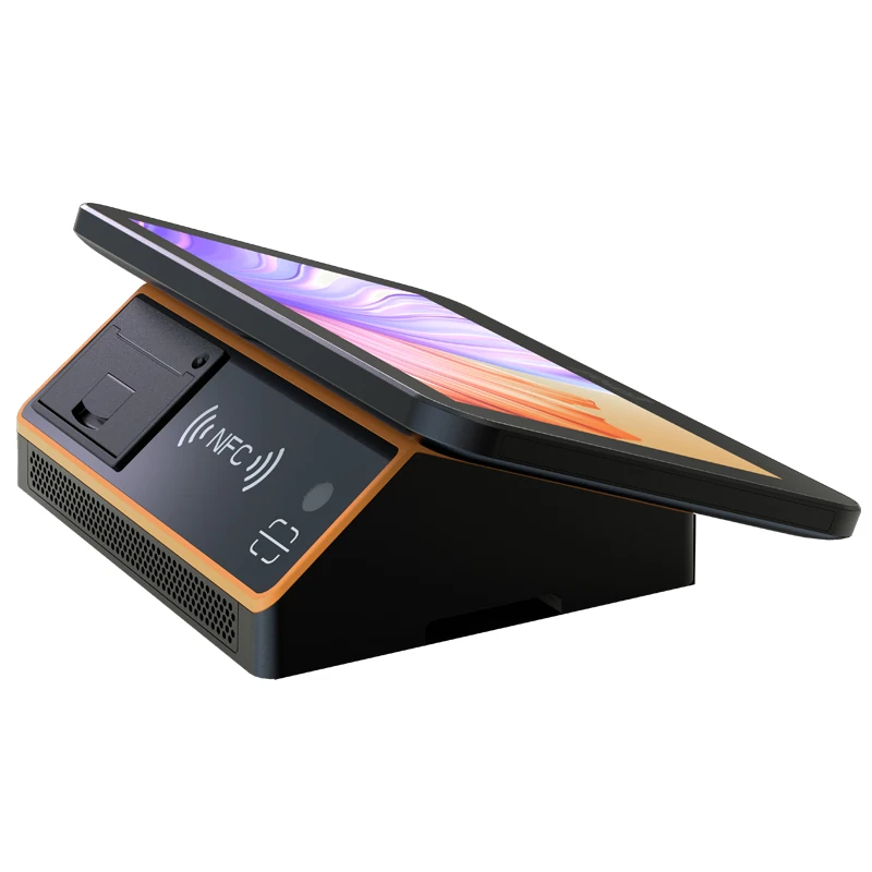 Wall-mounted all in one POS system with built in 58mm thermal printer OR scanner NFC card reader