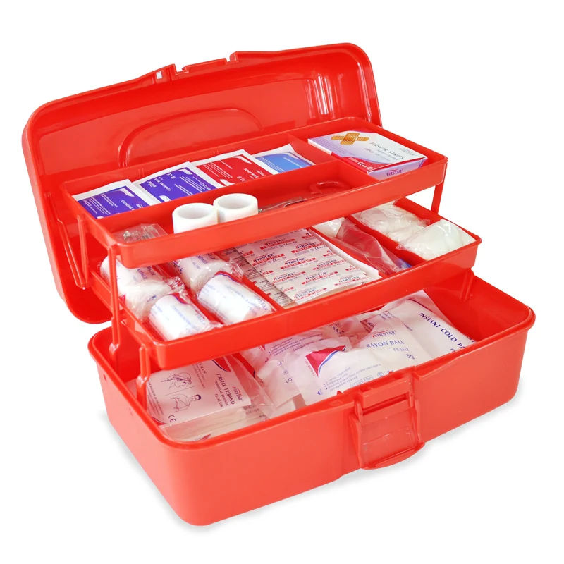 Hot sale outdoor travel PP first aid kit box first aid kit empty box for car